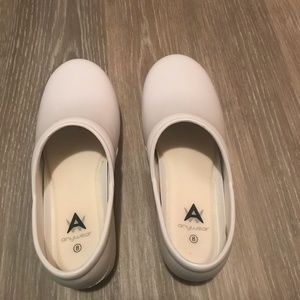 Women's Clogs- "Guardian Angel" Anywear- White